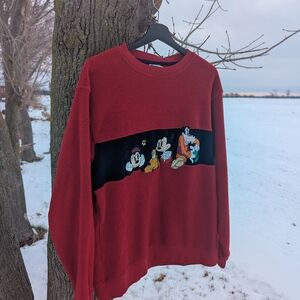 Vintage Red Disney Character Sweater